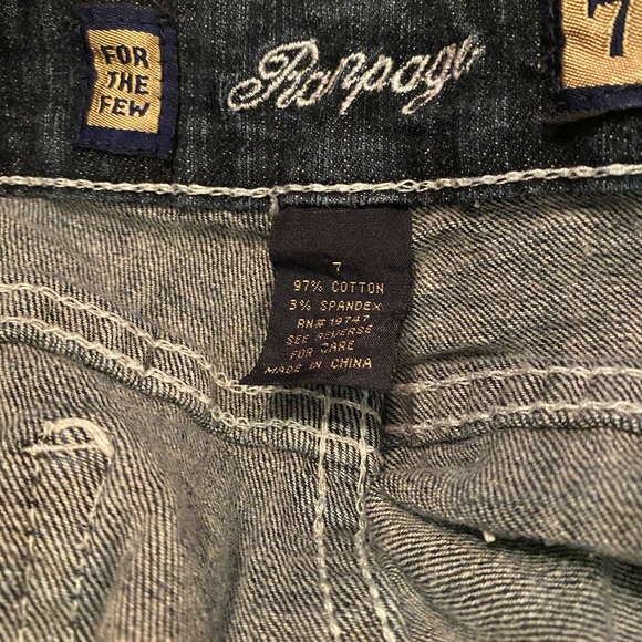 Dark wash skinny jeans size 7 Rampage - Picture 4 of 4